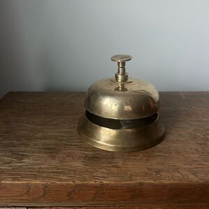 Antique Brass Service Bell 1900s